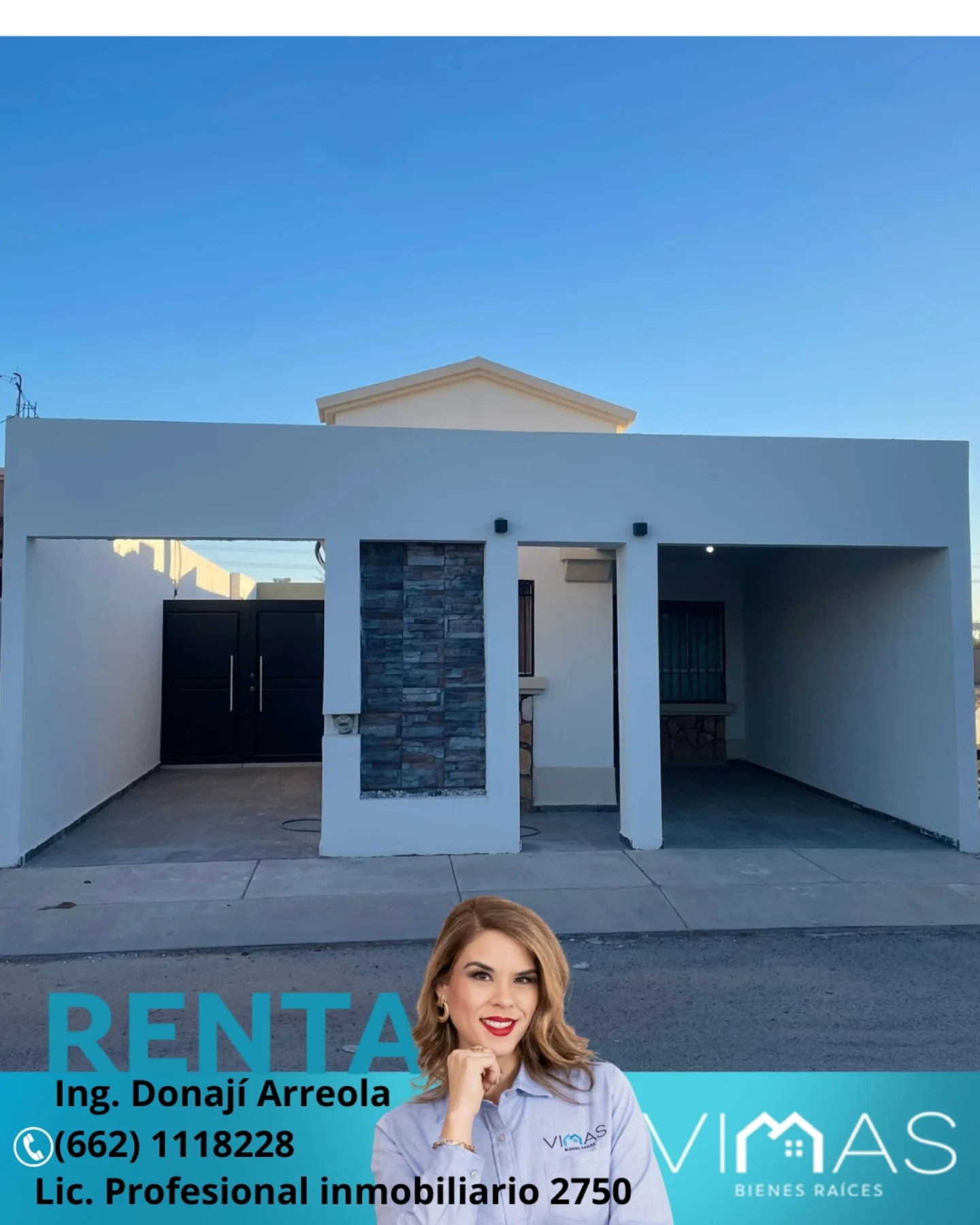 Casa moderna planta baja en renta en Hermosillo Sonora – Vimas Bienes Raíces