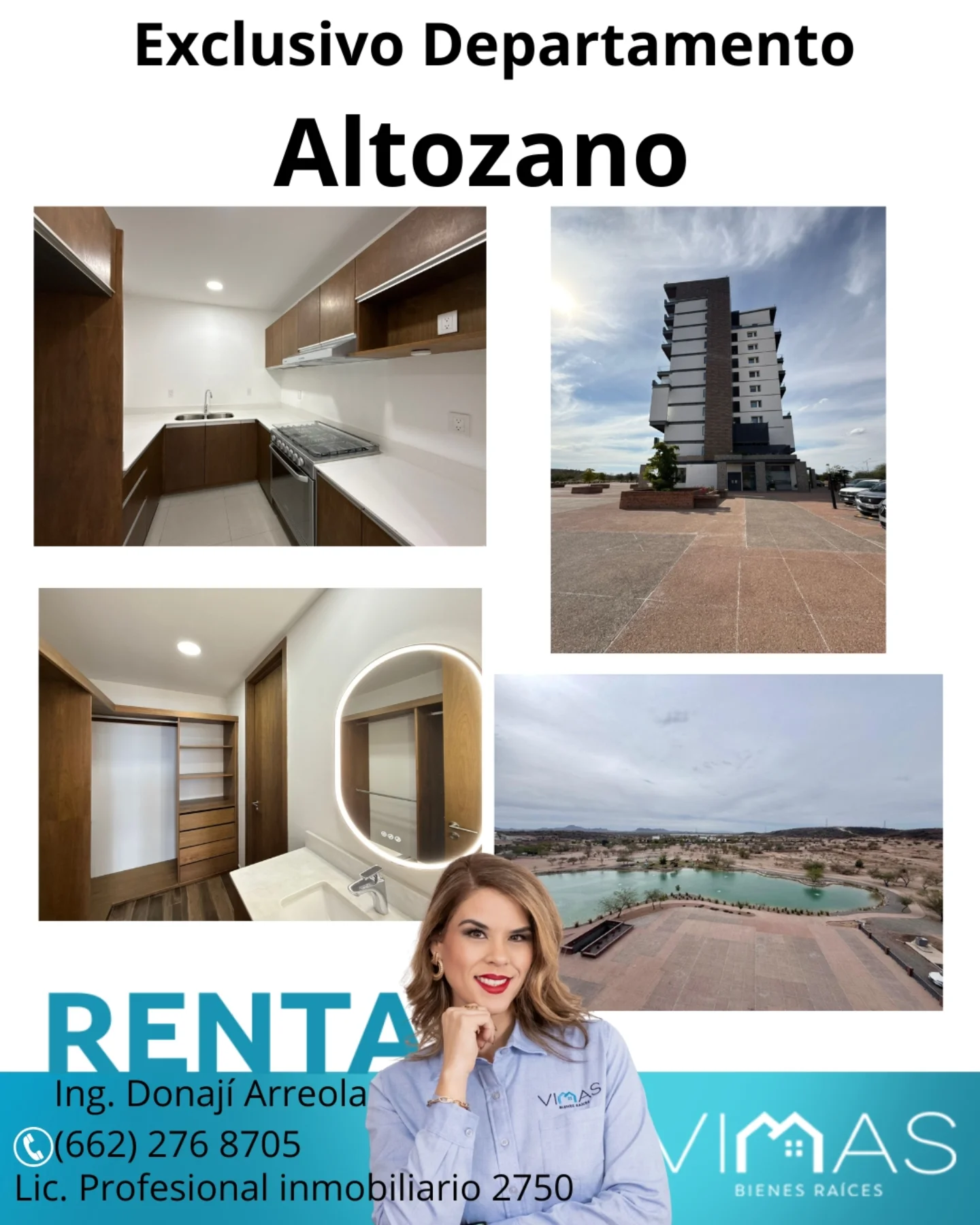 Departamento exclusivo en renta en Altozano Hermosillo Sonora – Vimas Bienes Raíces